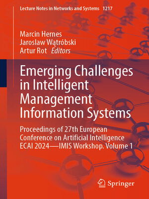 cover image of Emerging Challenges in Intelligent Management Information Systems